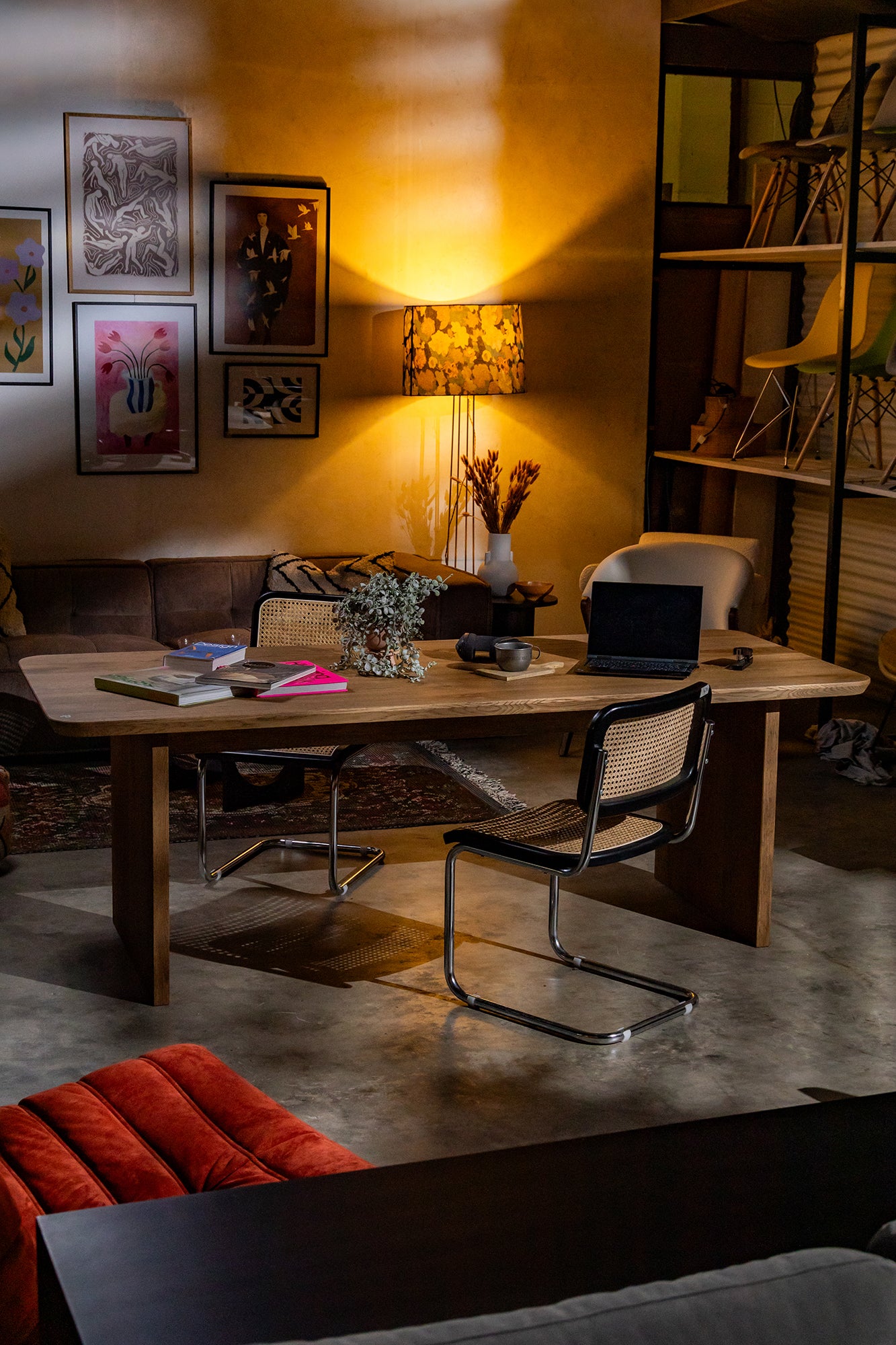 Cesca Style Chair Black / Natural