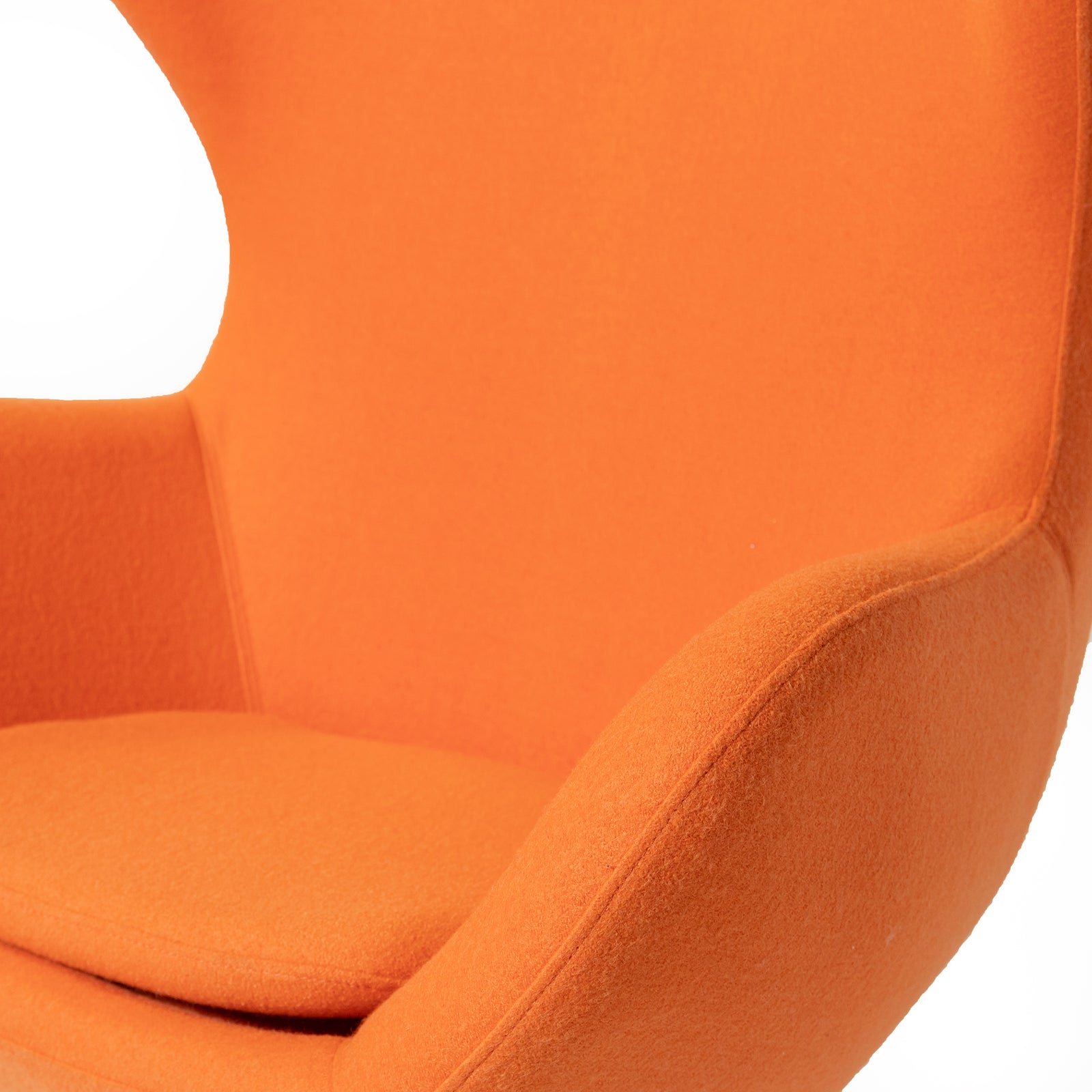 Jacobsen Style Egg Chair Orange Cashmere
