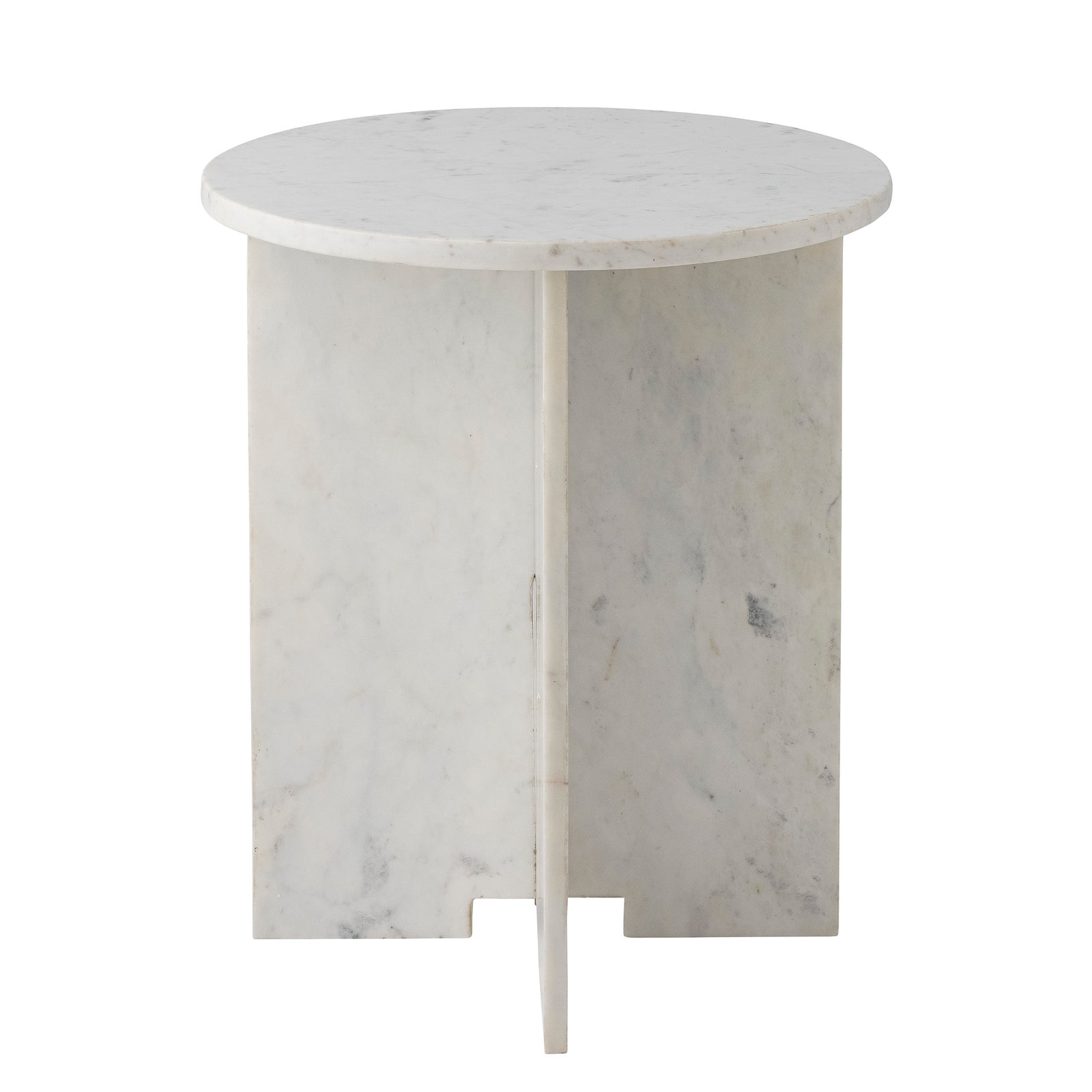 Jasmia Sidetable, White, Marble Bloomingville