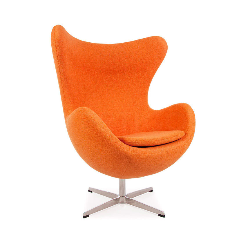 Jacobsen Style Egg Chair Orange Cashmere
