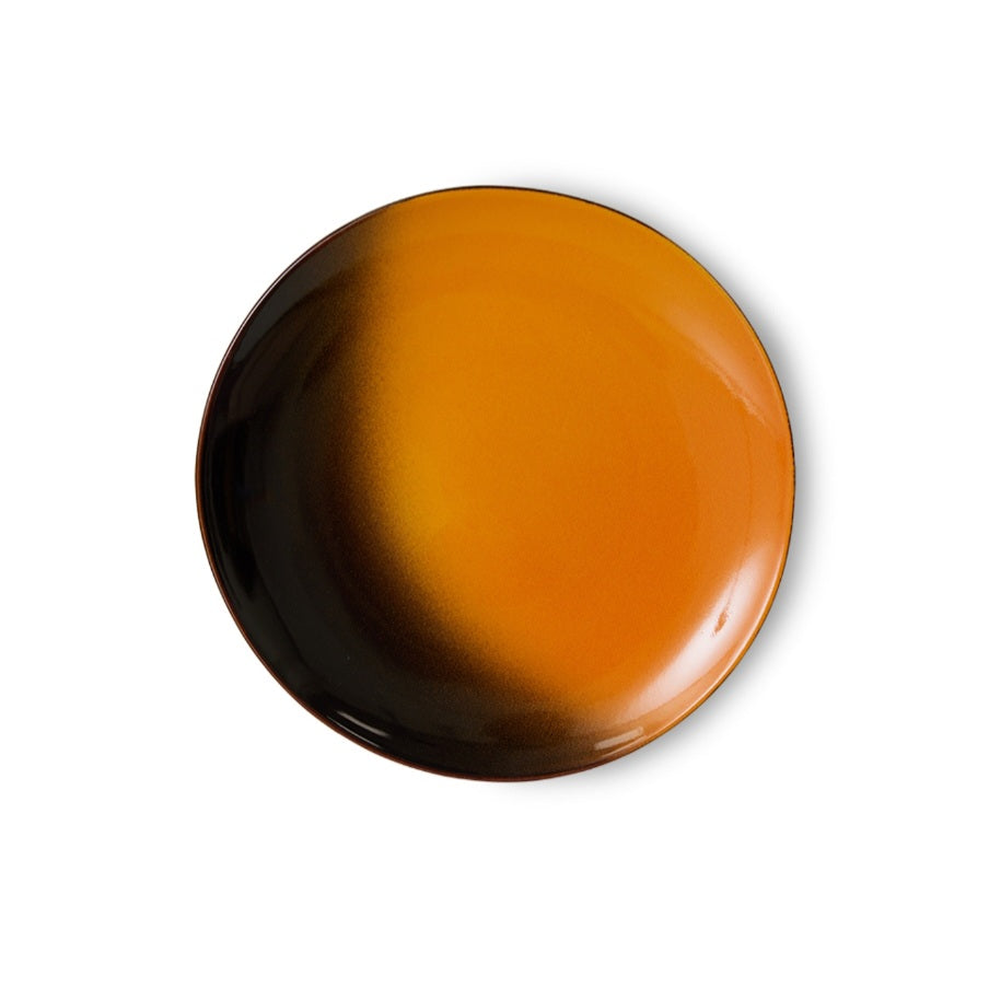 HKLIVING 70s Ceramics: Dessert Plates, Sunshine (set of 2)