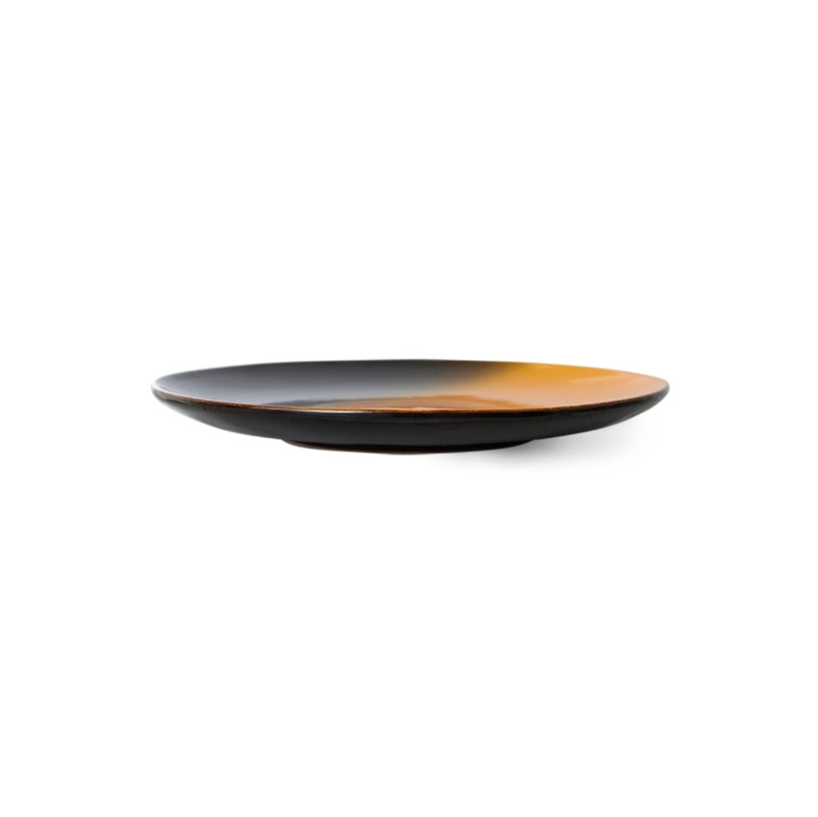 HKLIVING 70s Ceramics: Dessert Plates, Sunshine (set of 2)