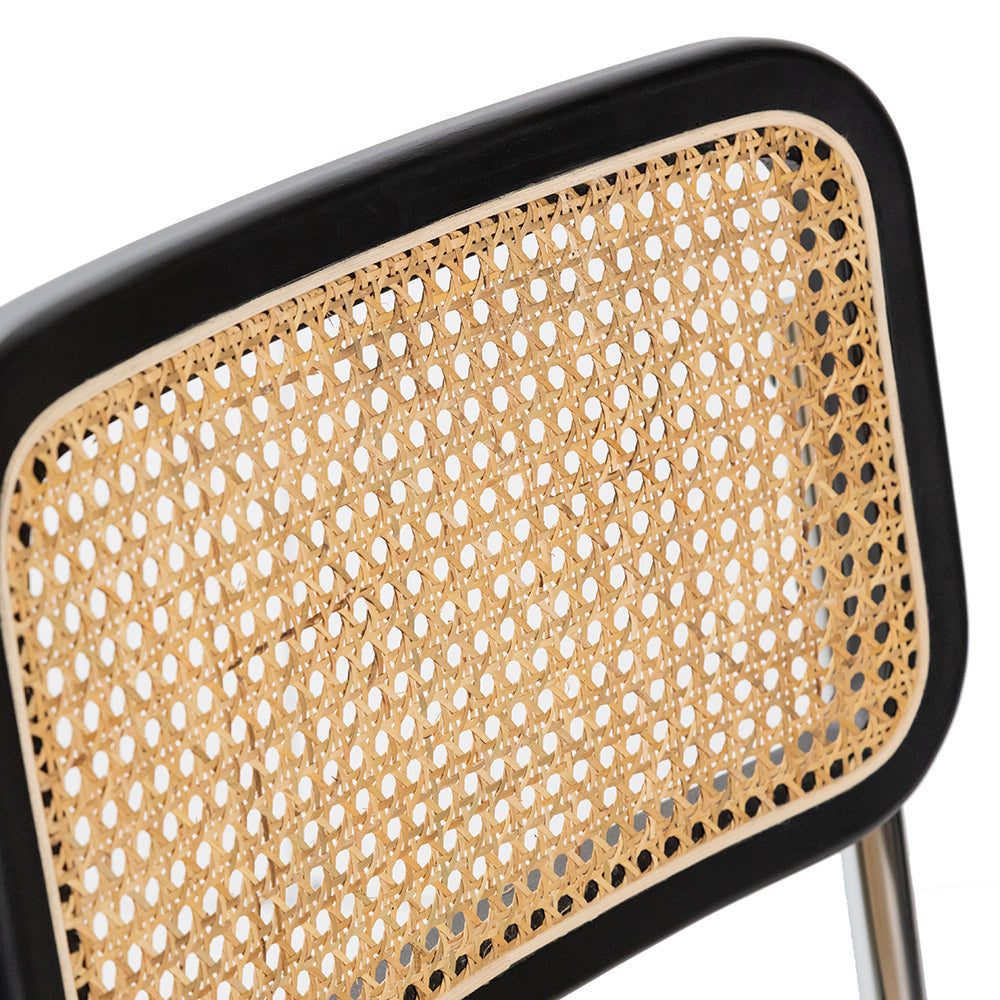 Cesca Style Chair Black / Natural