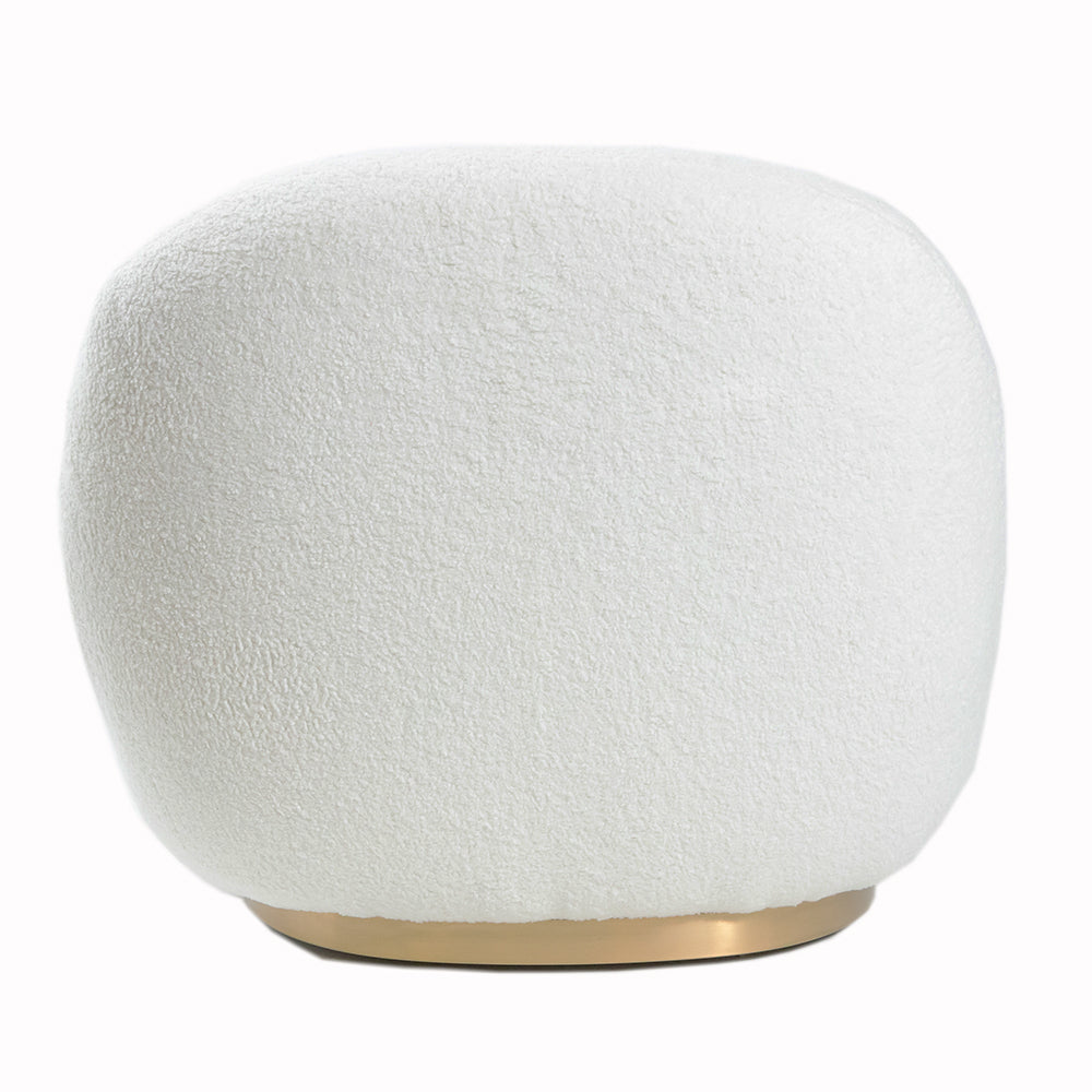 Pacha Style Swivel Lounge Chair White