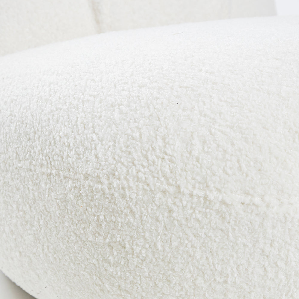 Pacha Style Swivel Lounge Chair White
