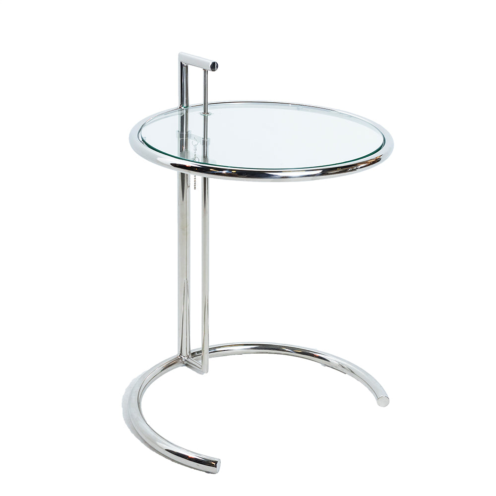 Eileen Gray Style Side Table - Chrome