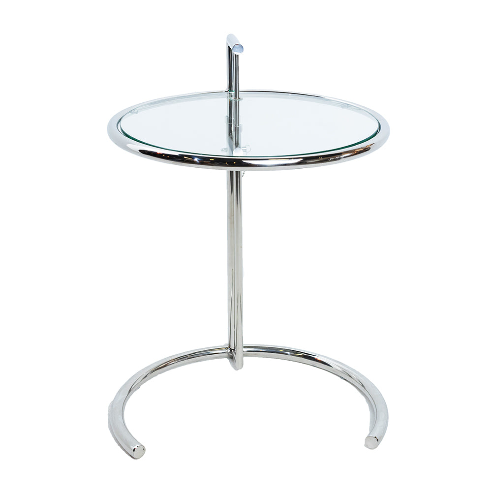 Eileen Gray Style Side Table - Chrome