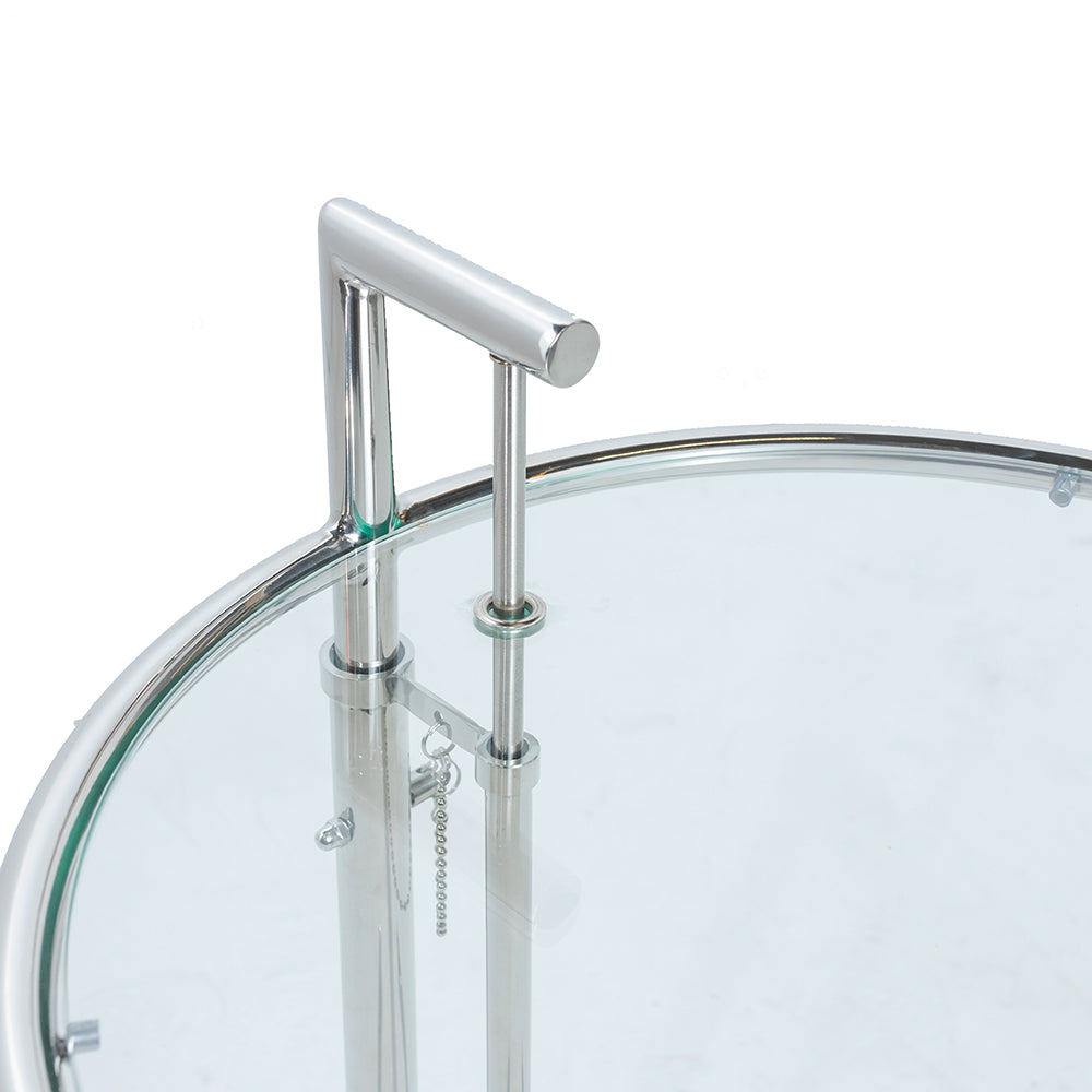 Eileen Gray Style Side Table - Chrome
