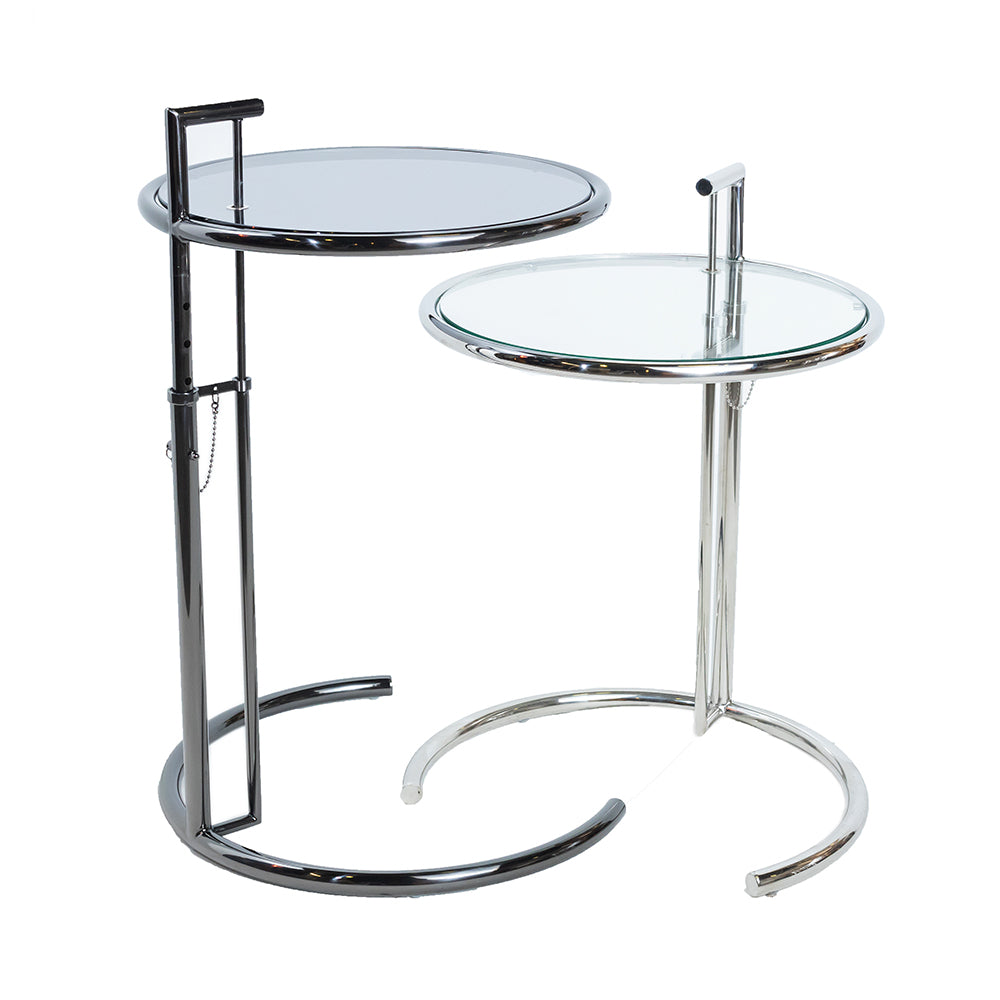 Eileen Gray Style Side Table - Chrome