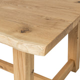 Solid Oak Farmhouse Dining Table Natural / Strachel A.F.