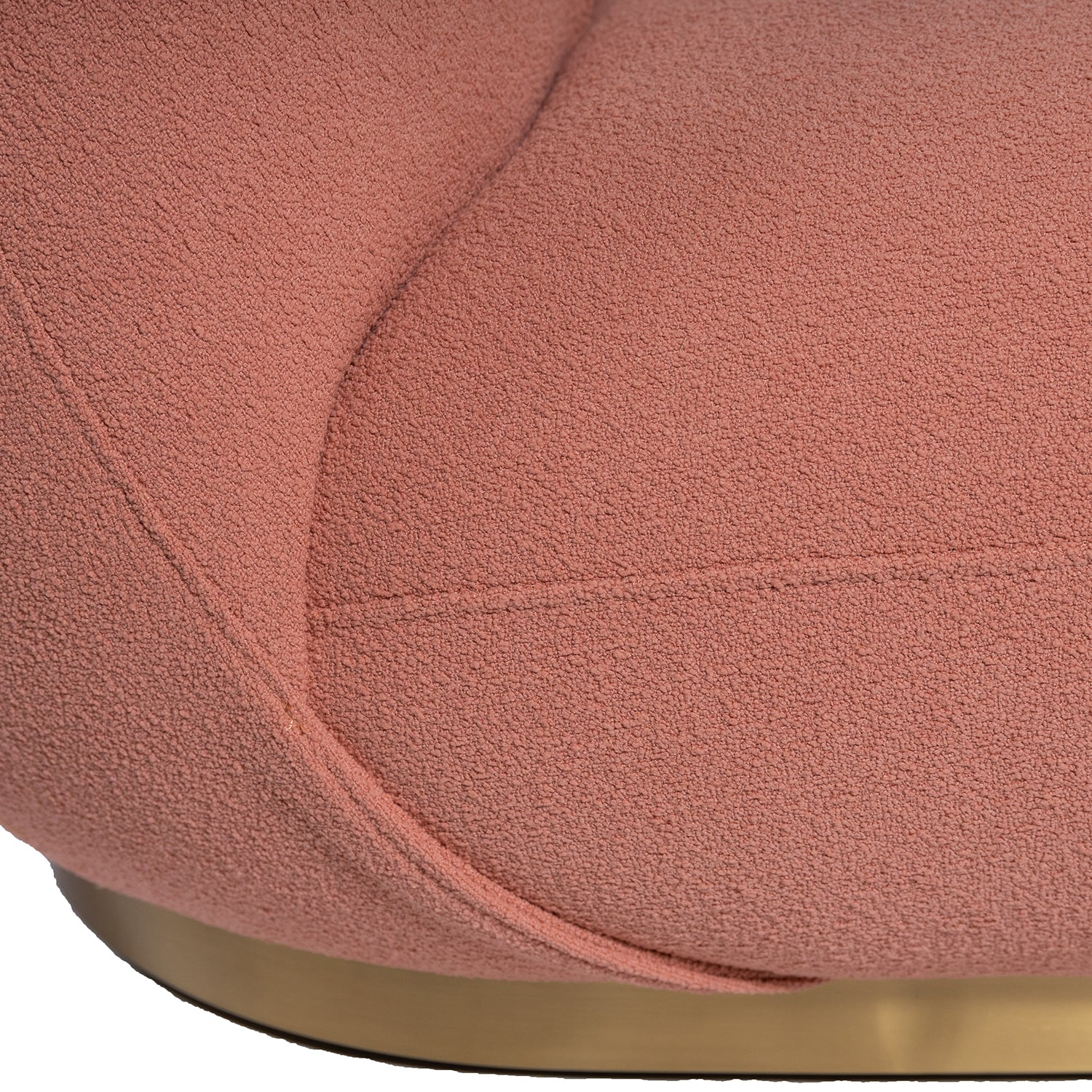 Pacha Style Swivel Lounge Chair Salmon Pink