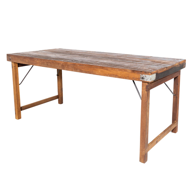 Dining Table Folding Brown