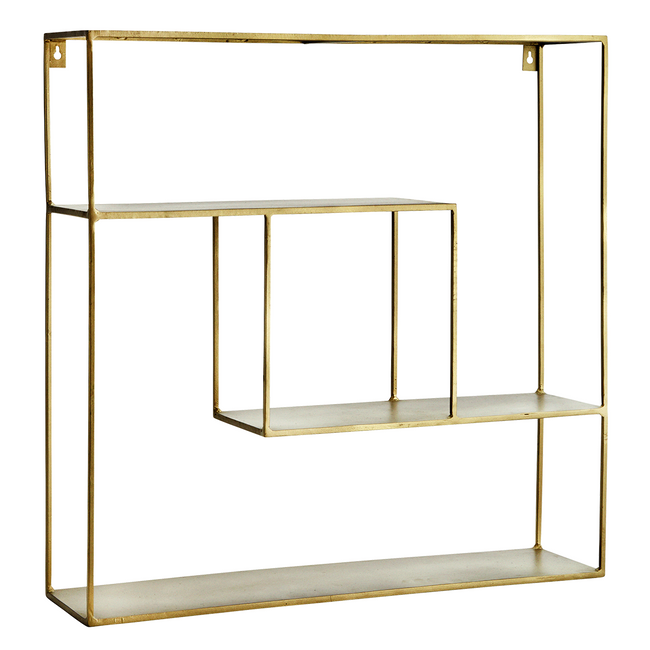 Quadratic Iron Shelf 61x15x61 cm. - Madam Stoltz