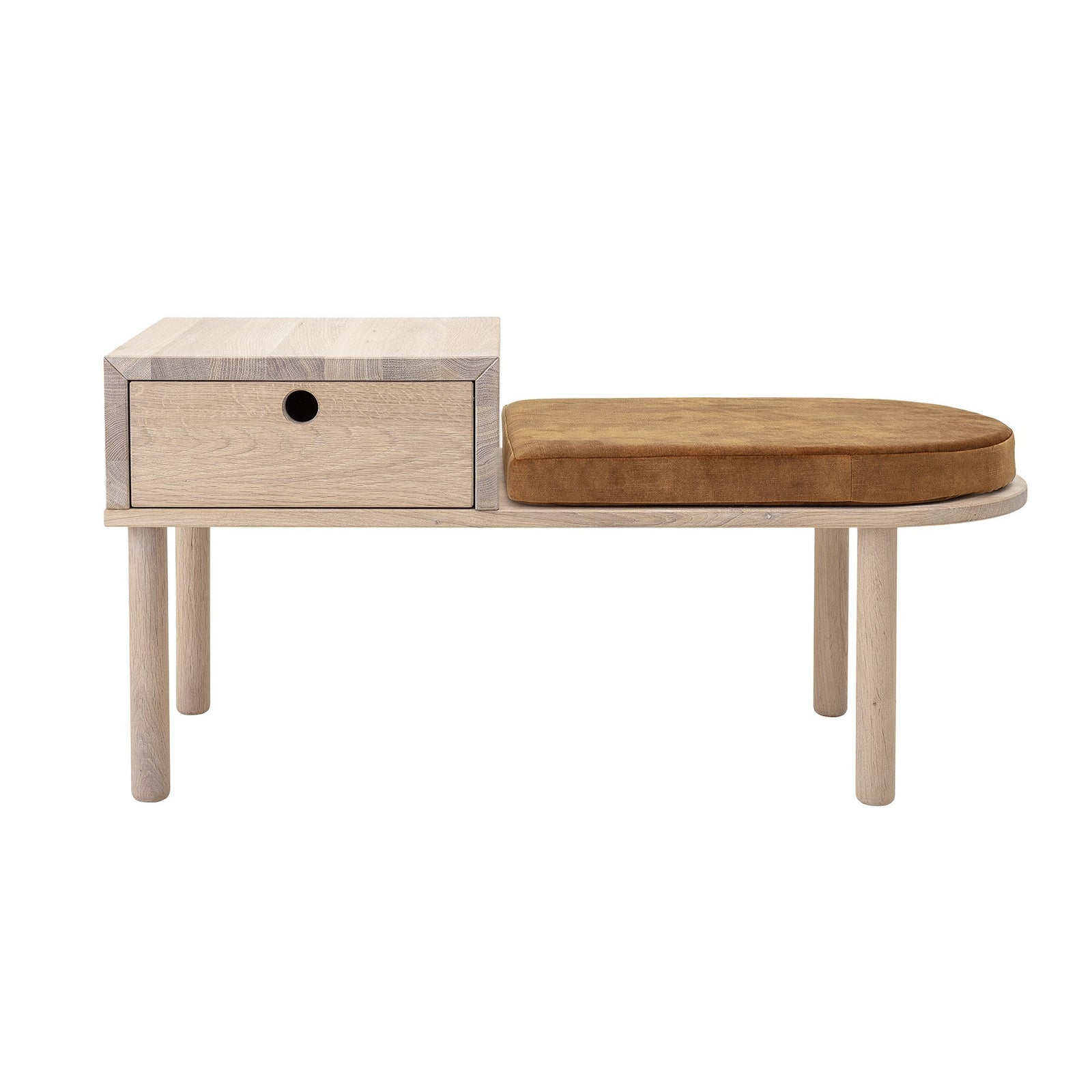 Lenny Bench Nature Oak - Bloomingville