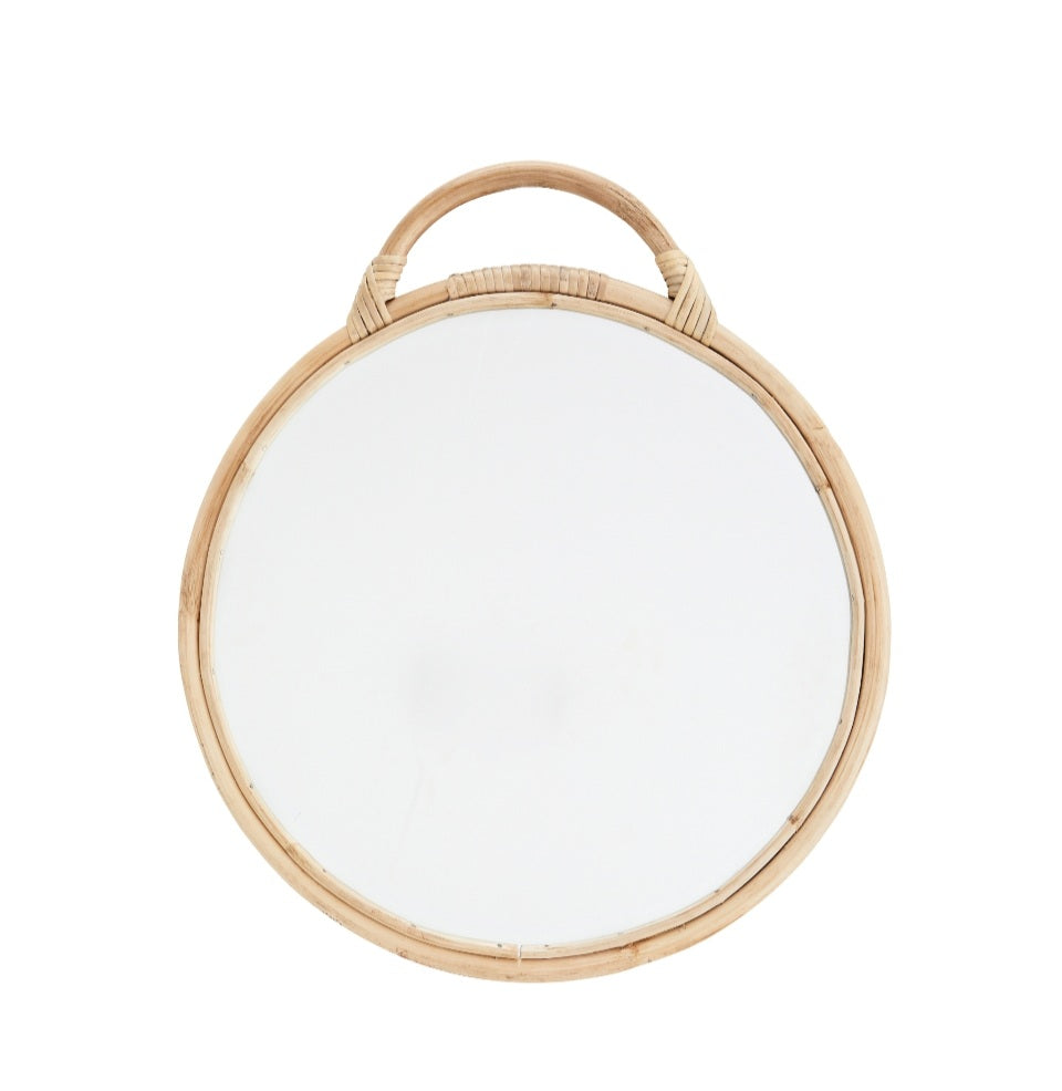 Round Bamboo Mirror