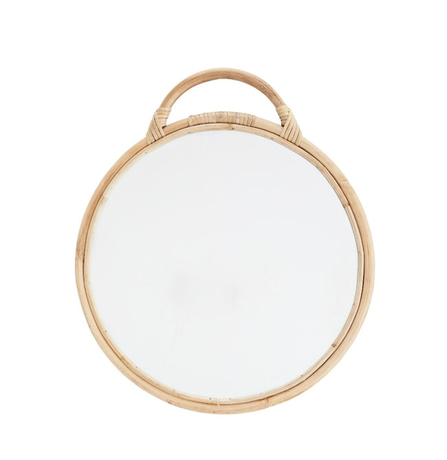 Round Bamboo Mirror
