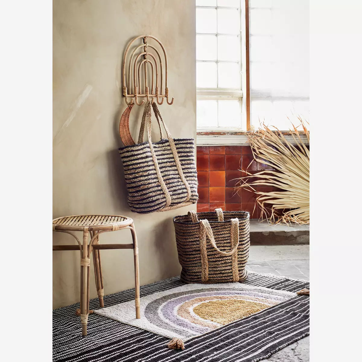 Rattan Coat Rack Arch