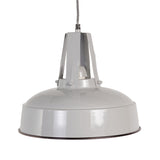 Enamelled Metal Ceiling Lamp Grey
