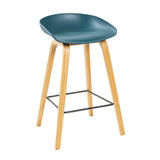 Vogue Low Back Bar Stool - Teal