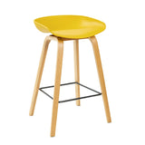 Vogue Back Bar Stool - Yellow