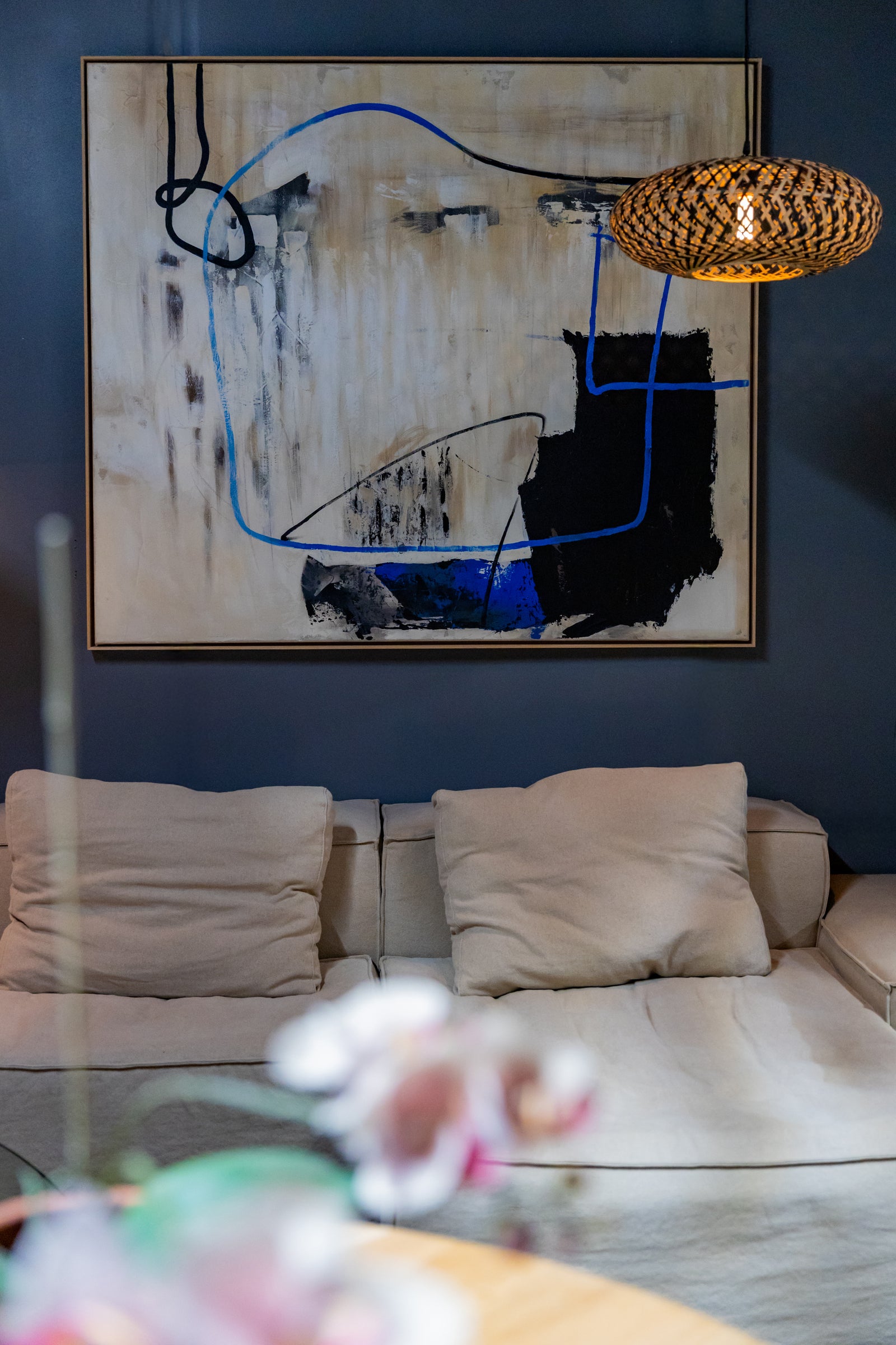 HKLIVING Framed Artwork Easy Elan, 153x133cm