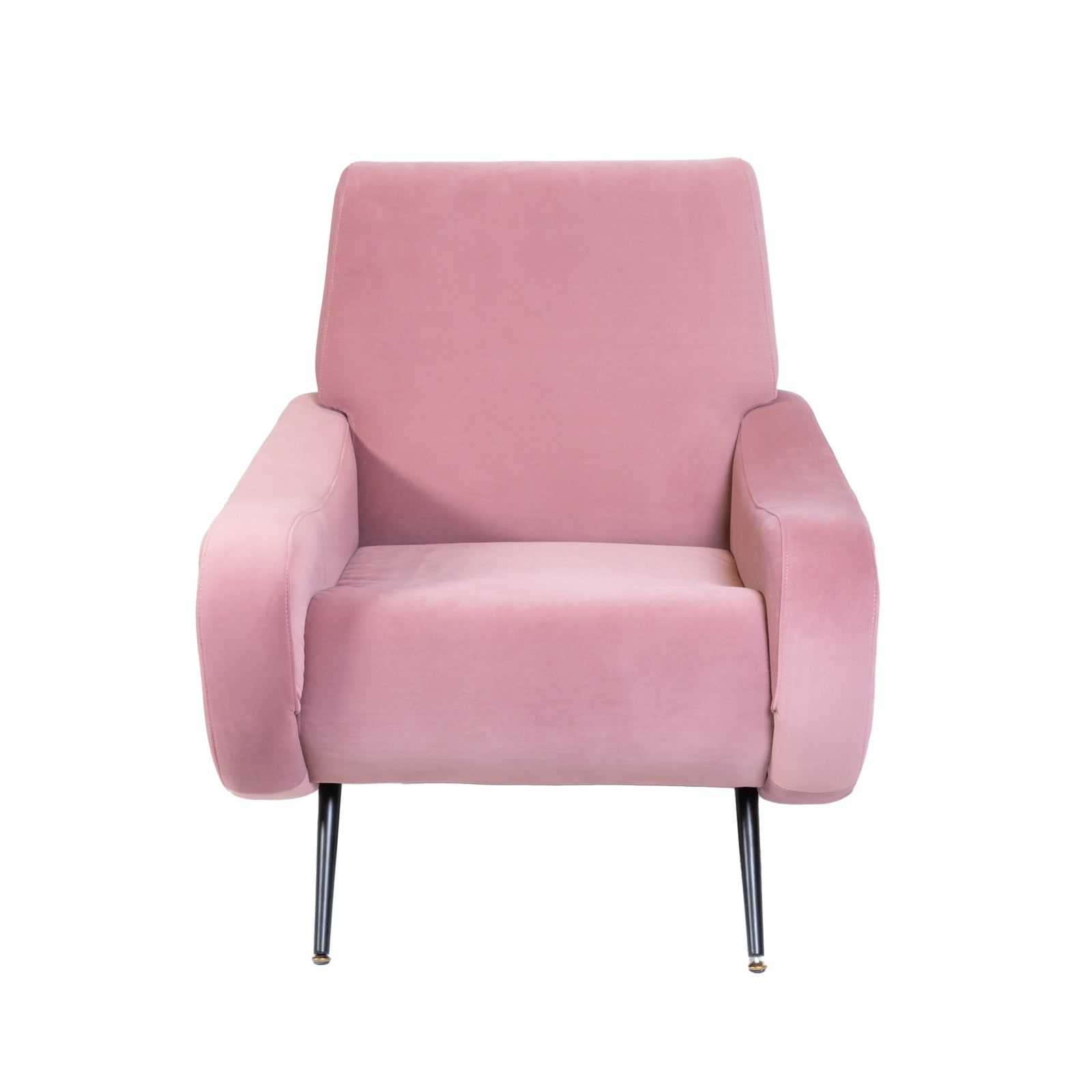 Lady Armchair Powder Pink Velvet