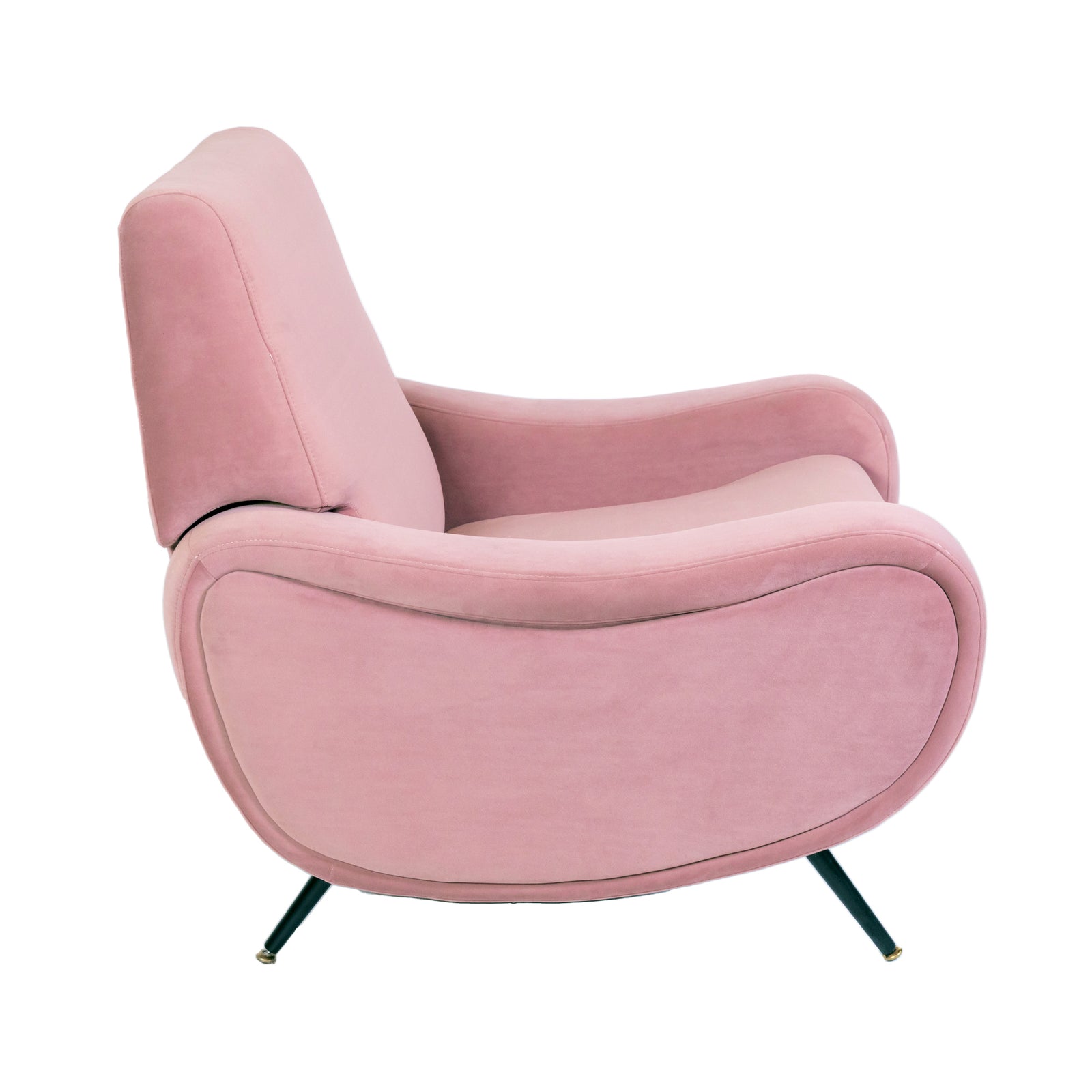 Lady Armchair Powder Pink Velvet