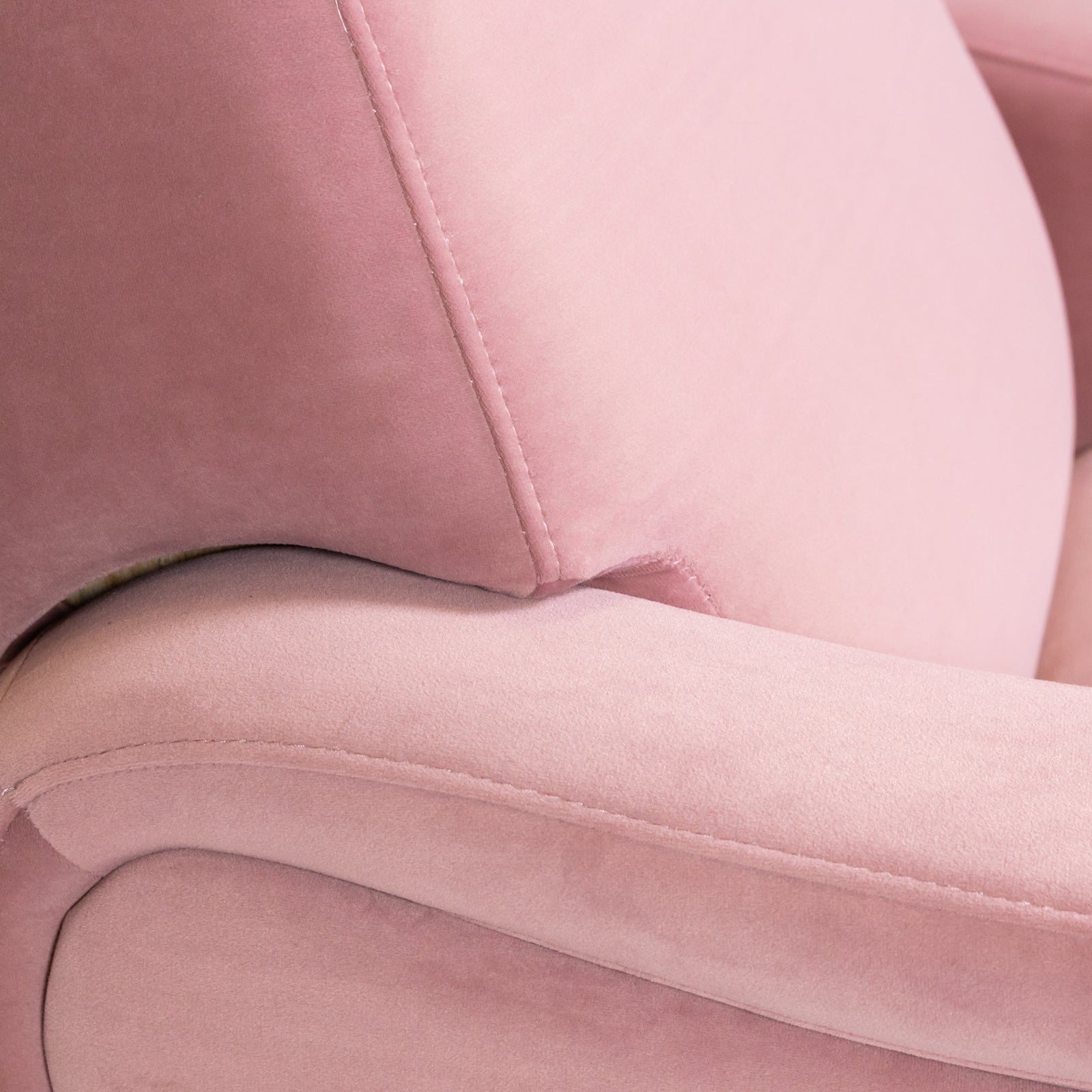 Lady Armchair Powder Pink Velvet