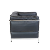 LC2 Black Leather Armchair