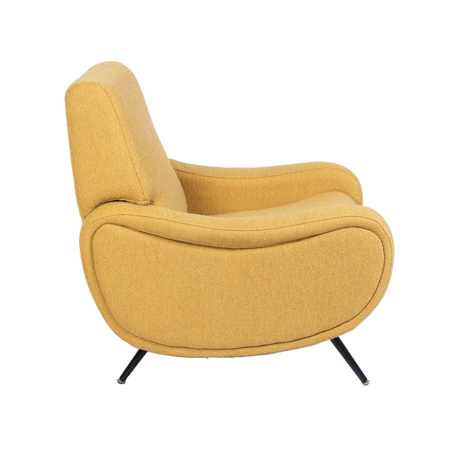 Lady Armchair Mustard Boucle