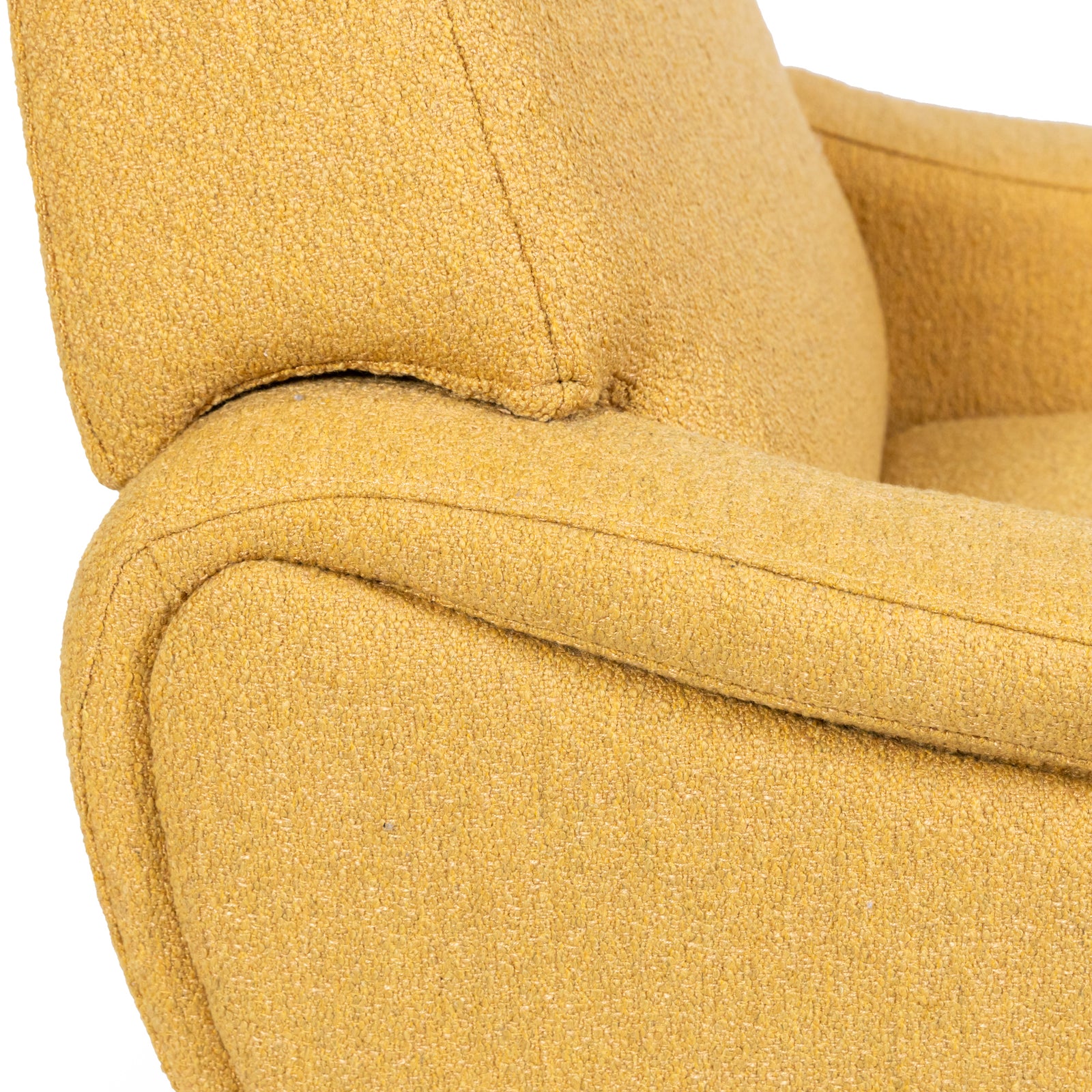 Lady Armchair Mustard Boucle