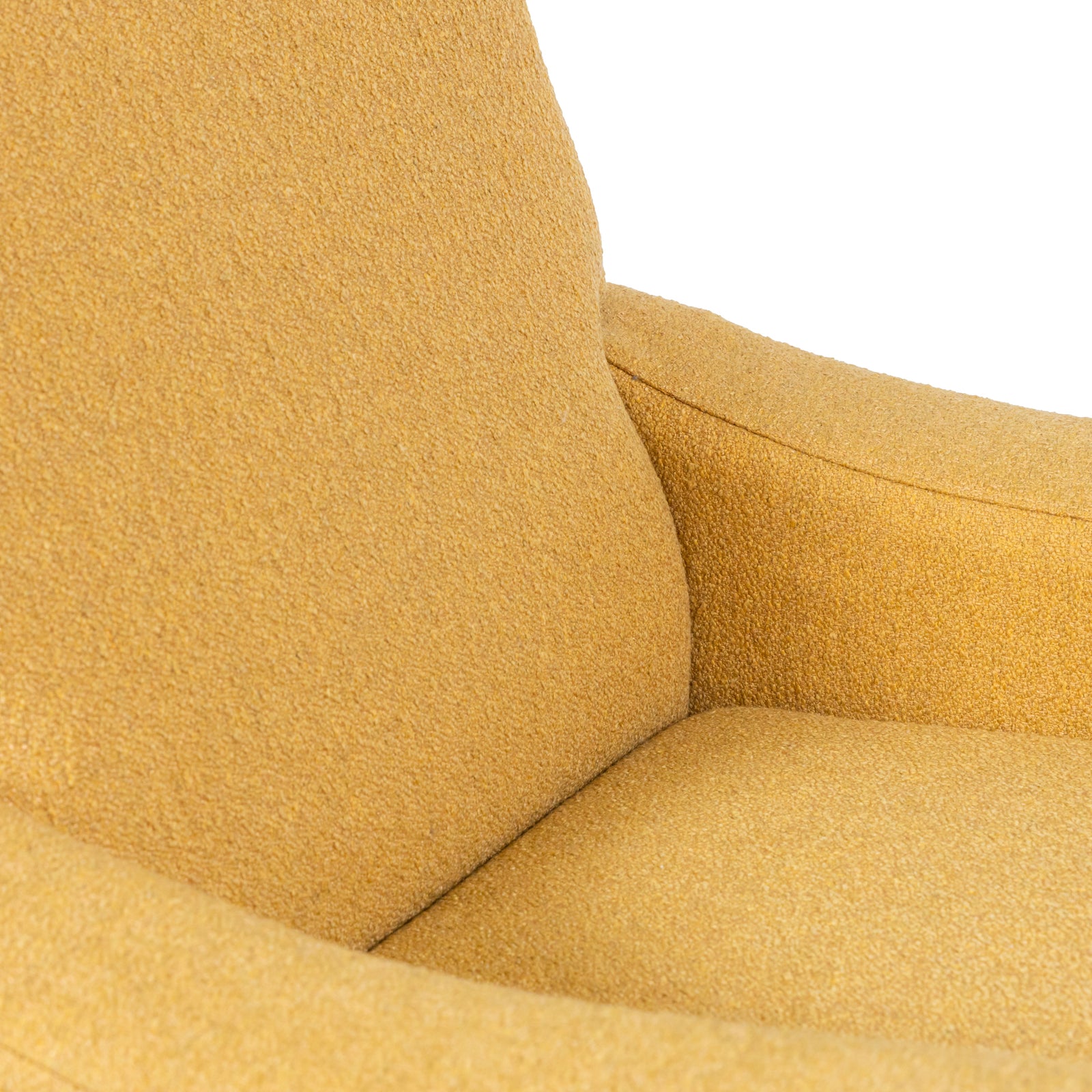 Lady Armchair Mustard Boucle