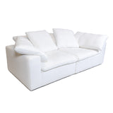 Cloud Sofa White Linen 2 Seater
