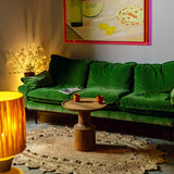HKLIVING Retro Sofa 3 Seater Royal Velvet Green