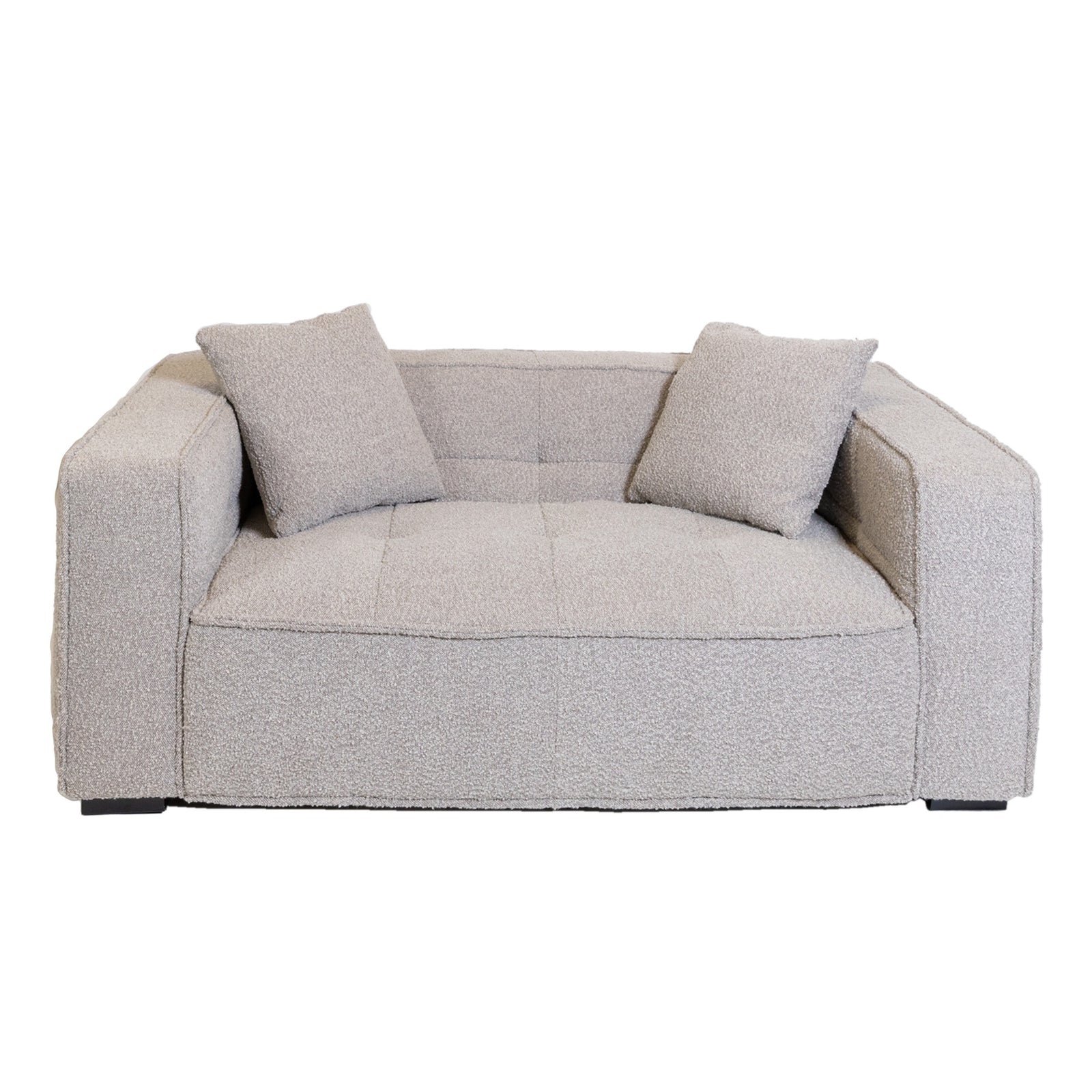 Cubic Studio Sofa Latte Grey Boucle 2 Seater