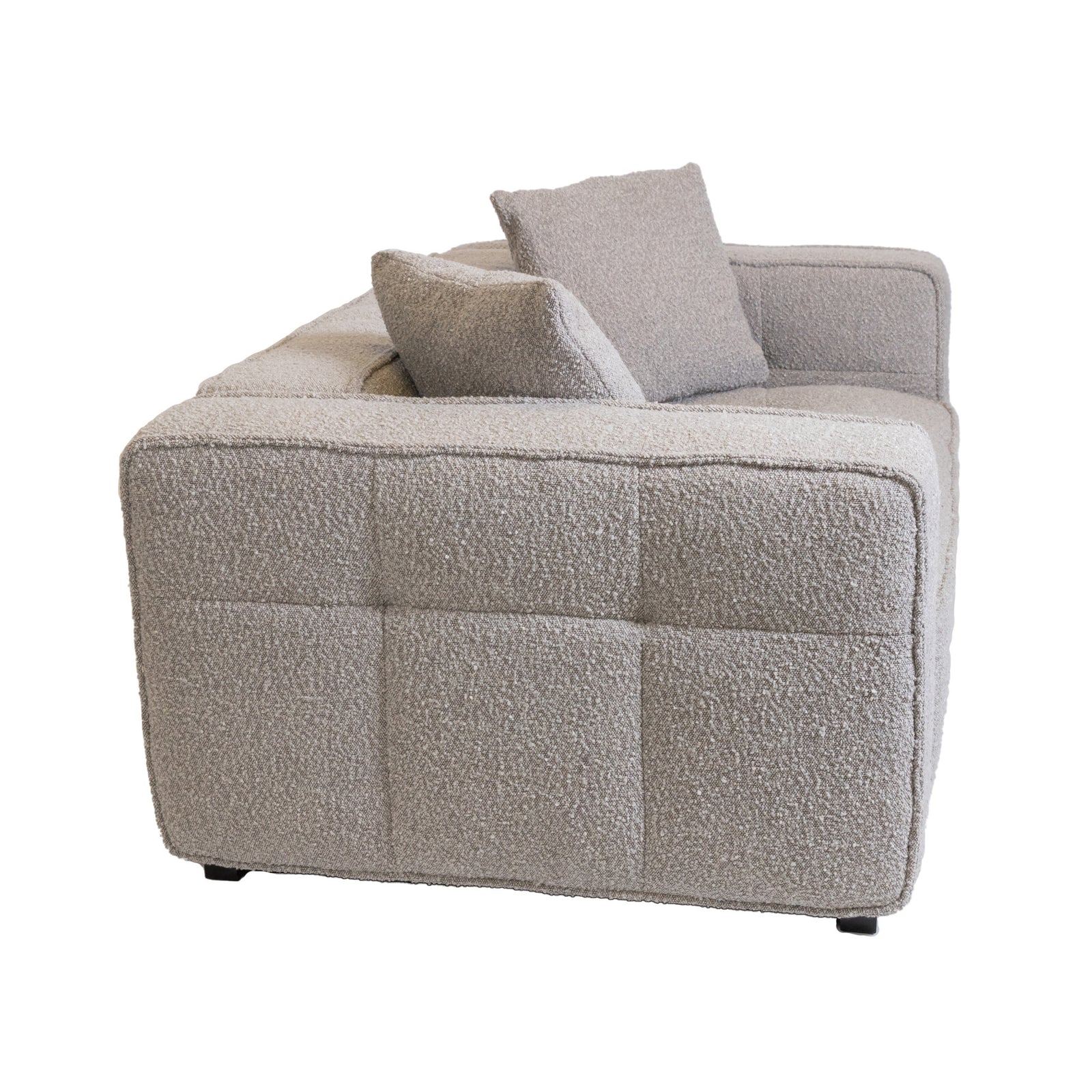 Cubic Studio Sofa Latte Grey Boucle 2 Seater