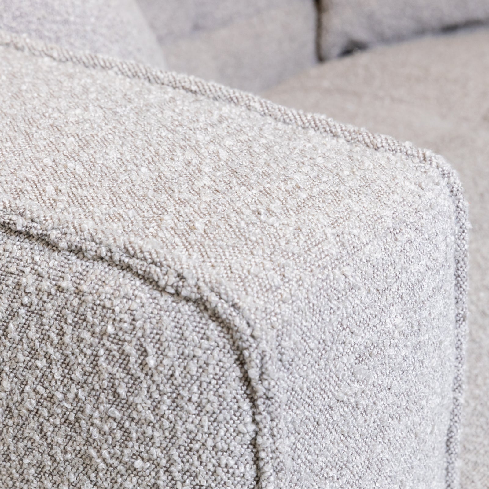 Cubic Studio Sofa Latte Grey Boucle 2 Seater