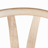 Hans J Wegner style Wishbone Chair - Natural / Black Faux Seat