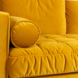 Ashfield 2 Seater Sofa Ochre Velvet