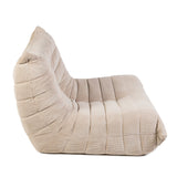 Togo Style Sofa Latte Grey Corduroy