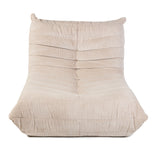 Togo Style Sofa Latte Grey Corduroy