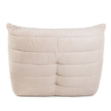 Togo Style Sofa Latte Grey Corduroy