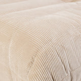 Togo Style Sofa Latte Grey Corduroy