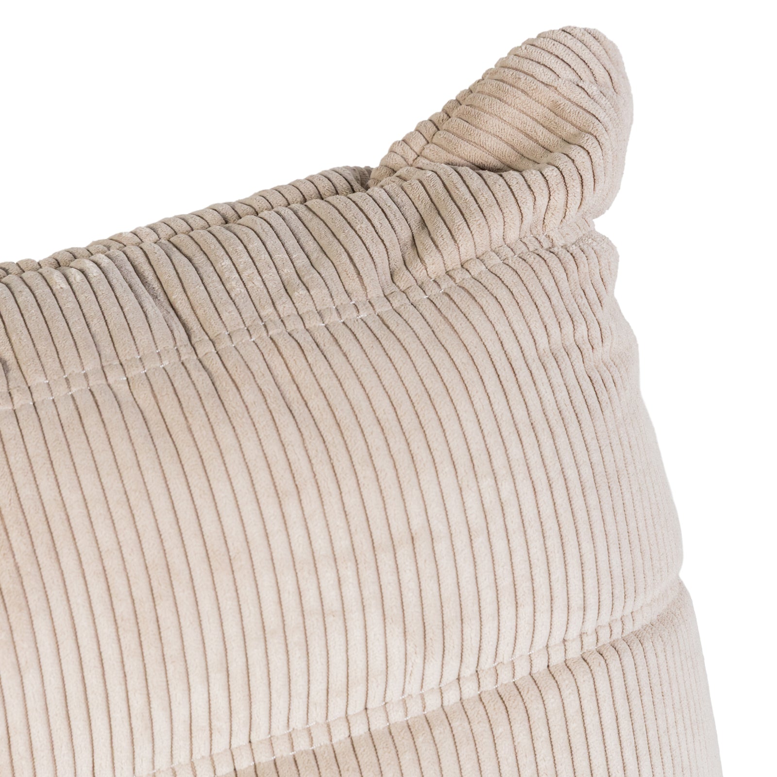 Togo Style Sofa Latte Grey Corduroy