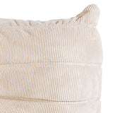 Togo Style Sofa Latte Grey Corduroy Corner