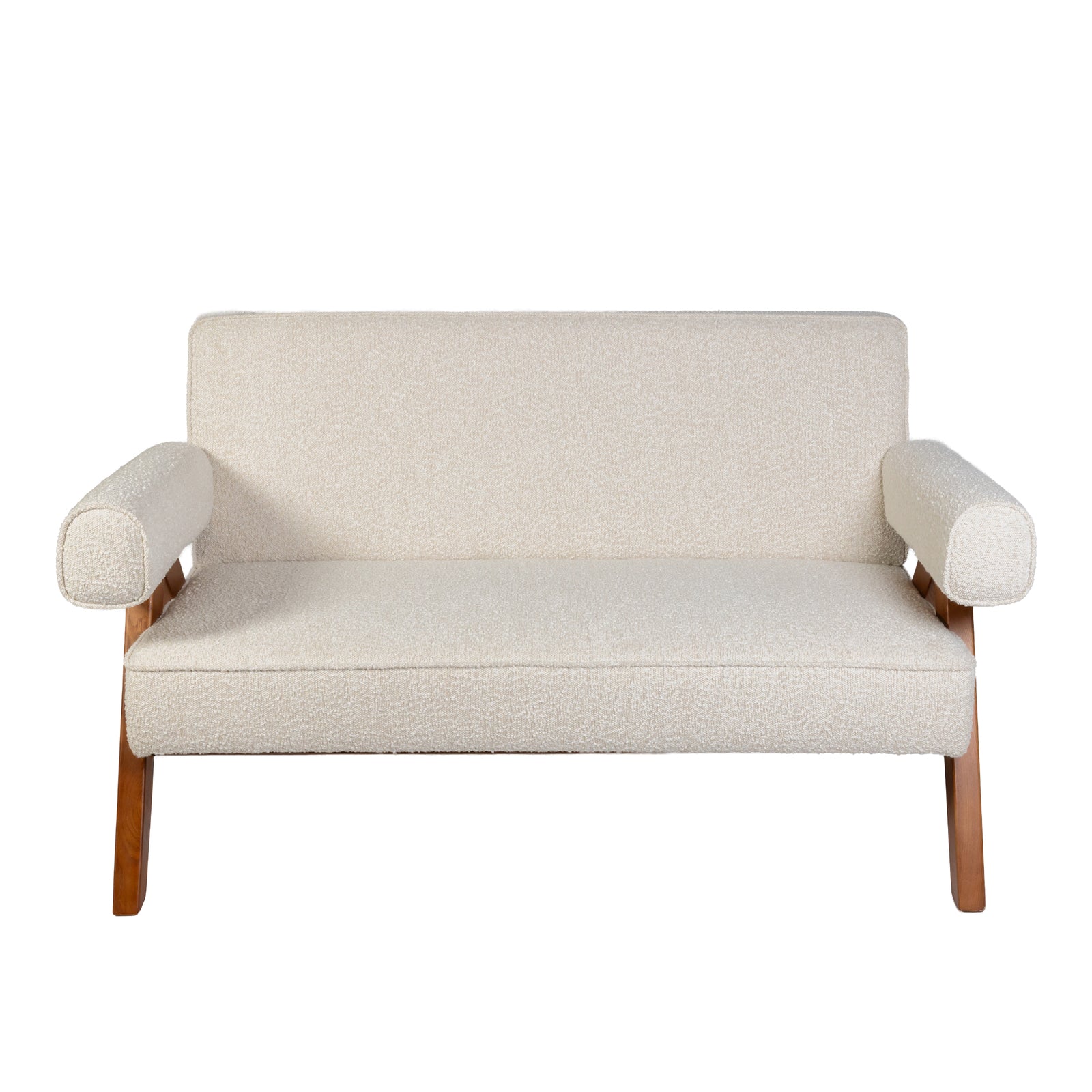 Pierre Jeanneret Style Easy Sofa Boucle White