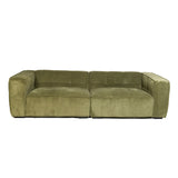 Cubic Studio Sofa Army Green Corduroy 3 Seater