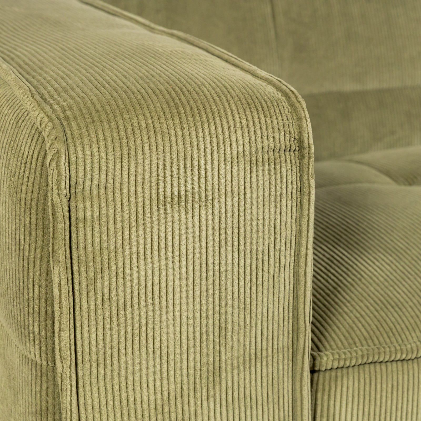 Cubic Studio Sofa Army Green Corduroy 3 Seater