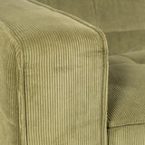 Cubic Studio Sofa Army Green Corduroy 3 Seater