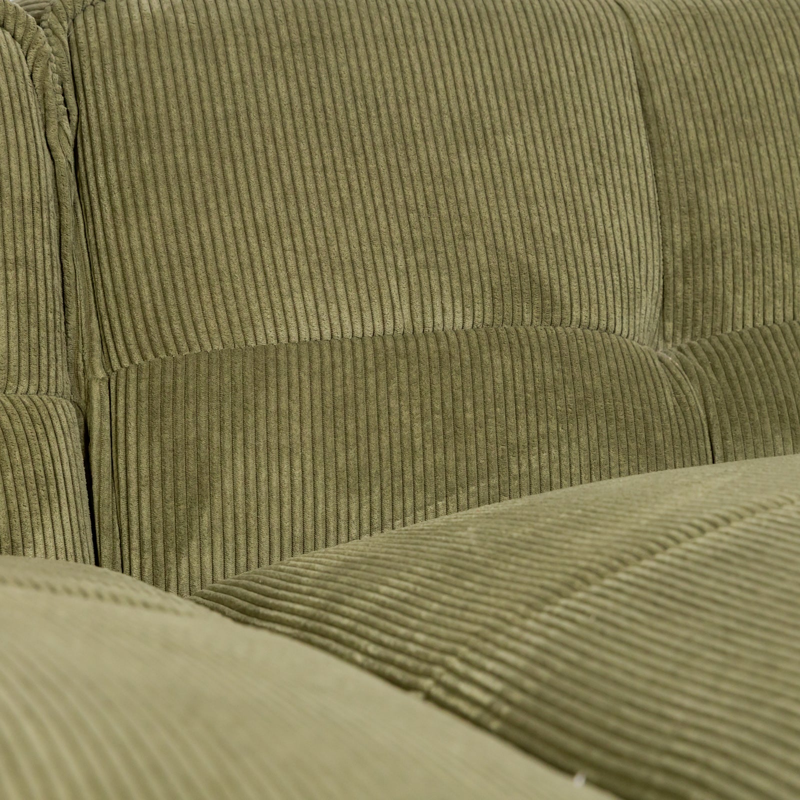 Cubic Studio Sofa Army Green Corduroy 3 Seater